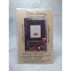 Vintage Tristan Brooks Little Secrets Cross Stitch Kit Enchanted Cottage LS-3